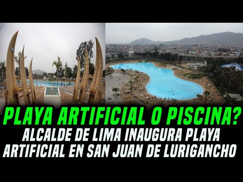 Inauguran Playa Artificial en Lima Perú