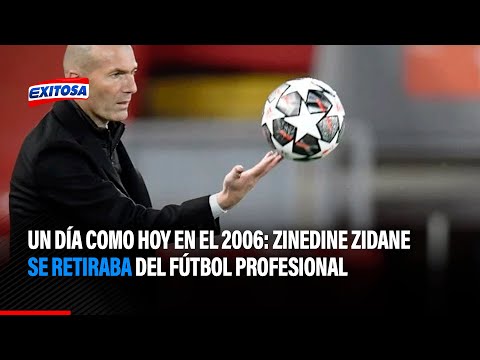 Un día como hoy en el 2006: Zinedine Zidane se retiraba del fútbol profesional
