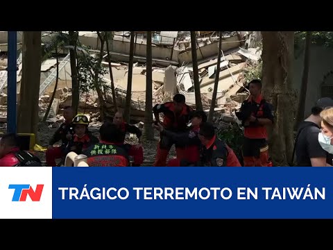 Del colapso de un edificio al pánico en un tren: impactantes videos del terremoto que sacudió Taiwán