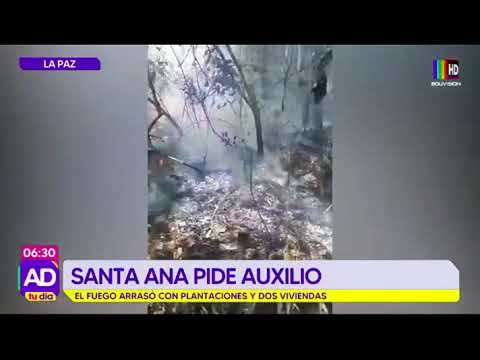 ¡Santa Ana pide auxilio! El fuego arrasó con plantaciones y viviendas