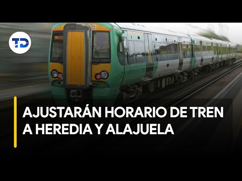Incofer ajustará horario de tren a Heredia y Alajuela