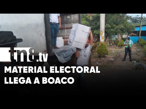 Llegan las boletas electorales a Boaco - Nicaragua