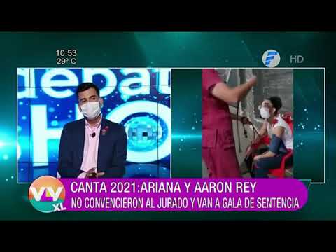 Aarón Rey y Ariana van a Gala de Sentencia @Canta Conmigo Paraguay