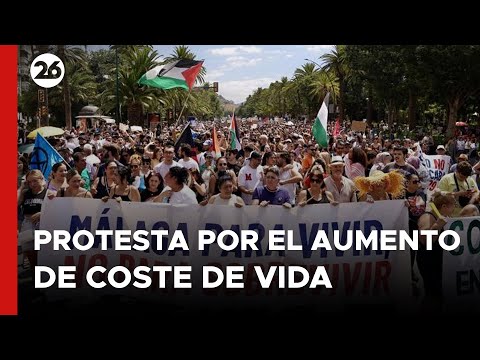 ESPAÑA | Protesta por el aumento del costo de vida en Málaga