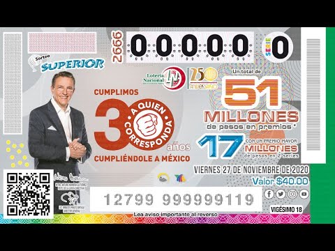 Sorteo Superior No. 2666, conmemoramos el 30º Aniversario de A Quien Corresponda.