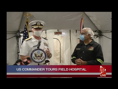 US Commander Tours Field Hospital At Jean Pierre Complex