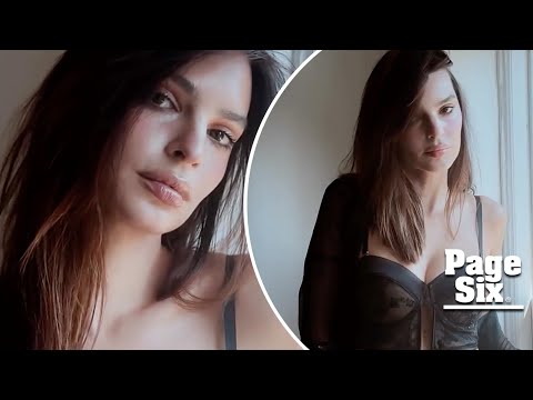 Emily Ratajkowski rocks sultry black Intimissimi lingerie as brand’s new ambassador