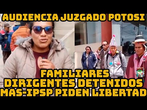 FAMILIARES DE LOS DIRIGENTES MAS-IPSP DETENIDO POTOSI DENUNCIAN PERSECUCIÓN POLITICA DEL GOBIERNO..