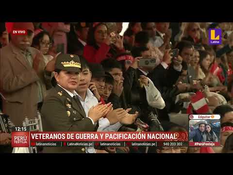Fiestas Patrias: veteranos de guerra y pacificación nacional participaron del Desfile Militar 2023