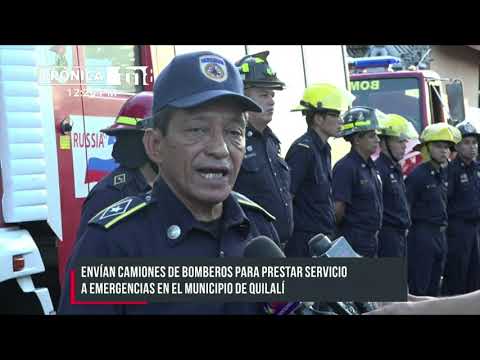 Familias de Quilalí con nueva estación y camiones de bomberos - Nicaragua