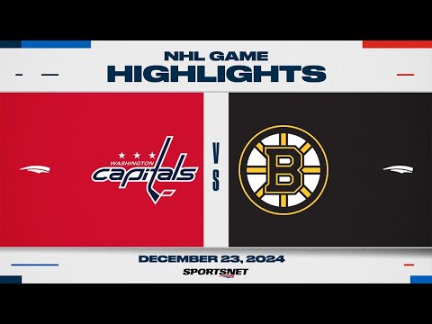 NHL Highlights | Capitals vs. Bruins - December 23, 2024