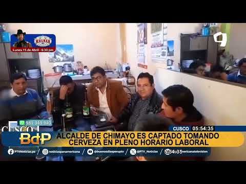 Cusco: Alcalde de Cachimayo es captado tomando cerveza en horario laboral