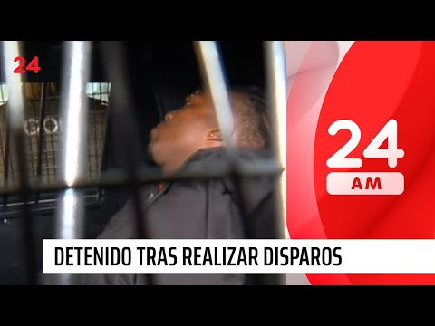 Detienen a sujeto colombiano por parapetarse tras realizar disparos en Estación Central | 24 Horas