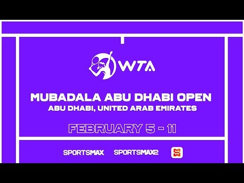 Watch  WTA | Mubadala Abu Dhabi open | Feb. 5-11 | on SportsMax, SportsMax2 and the SportsMax App!