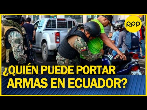 Gobierno de Ecuador reitera que no hay vía libre para portar armas