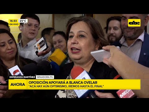 Oposición apoyará a Blanca Ovelar