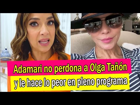 Adamari López no perdona a Olga Tañón y le hace lo peor en pleno programa