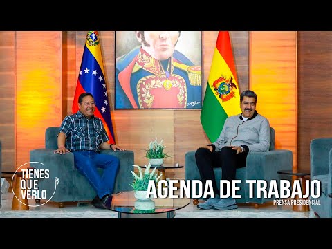 LO U?LTMO: Maduro recibio? en Maiqueti?a al presidente de Bolivia, Luis Arce