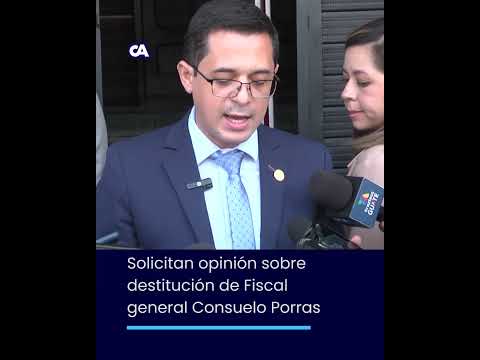 Solicitan opinión sobre destitución de Fiscal general Consuelo Porras