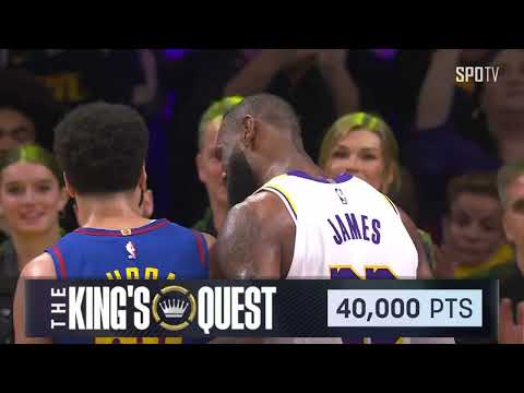 [NBA] NBA 역사상 최초 개인 통산 4만 득점 돌파 르브론 제임스 주요 장면 (03.03)