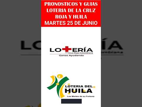 NÚMEROS RECOMENDADOS LOTERIA DE LA CRUZ ROJA y HUILA Hoy Martes 25 Junio 2024 #loteriadelhuila