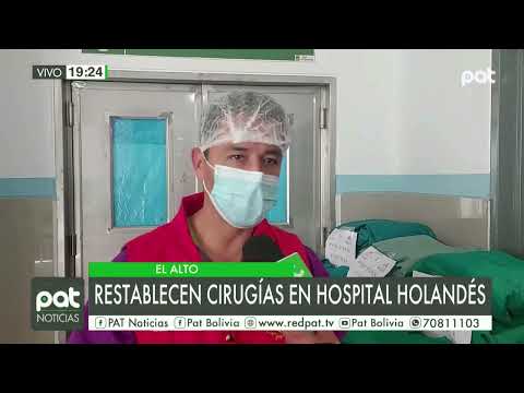 Se restablecen cirugías en el Hospital Boliviano Holandés