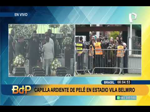 La despedida a Pelé: comenzó el funeral del astro brasileño en el estadio del Santos