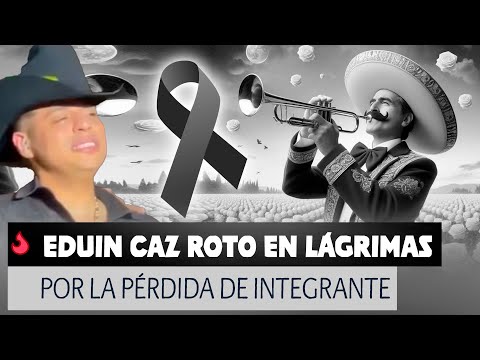 Eduin Caz Roto en Lágrimas por la Pérdida de integrante de Grupo Firme  durante un Concierto.