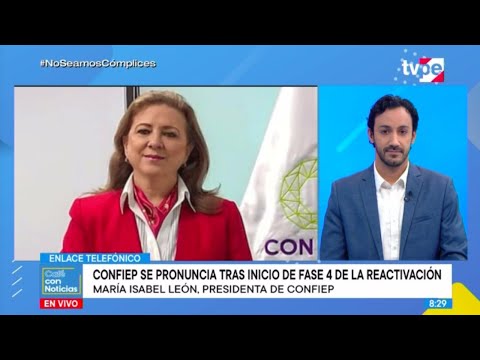 Café con Noticias | María Isabel León, presidenta de la Confiep