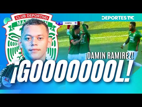 Gol de Damin Ramírez; es el encargado de ampliar la ventaja a dos goles de marathón sobre Olimpia