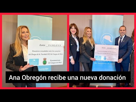 ?ANA OBREGON RECIBE PARA LA fundación Aless Lequio una nueva   donación