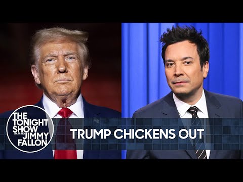 Trump Chickens Out of 60 Minutes Interview, Goes on Unhinged Truth Social Rant After | Tonight Show