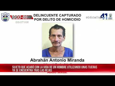 Poñoñon autor de homicidio registrado en diciembre en Las Américas 3 – Nicaragua