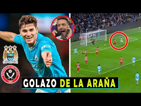 ?ASI REACCIONA PRENSA EUROPEA a GOL de JULIAN ALVAREZ MANCHESTER CITY vs SHEFFIELD UNITED