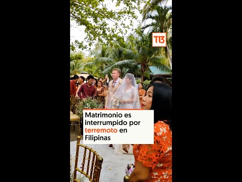 Matrimonio es interrumpido por terremoto en Filipinas