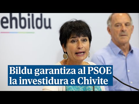 EH Bildu garantiza al PSOE la investidura de Chivite en Navarra: Es una cuestión de principios