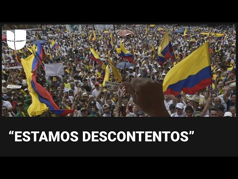 Las imágenes de las multitudinarias marchas en Colombia en contra del gobierno Petro