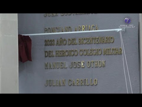 Develan epígrafe Bicentenario del Heroico Colegio Militar