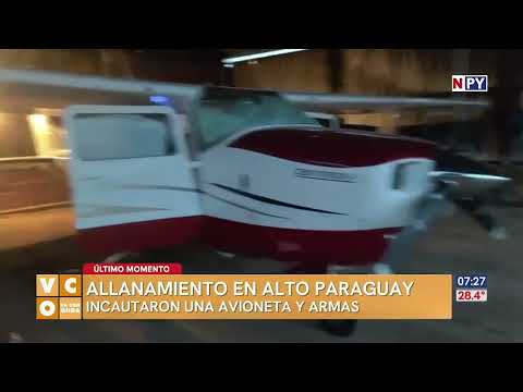 Incautan una avioneta y armas en Alto Paraguay