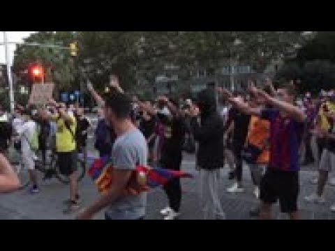Protesting Messi fans escorted out of Camp Nou