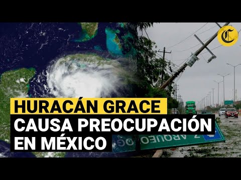Huracán Grace causa primeros estragos en Yucatán, México y autoridades emiten la alerta máxima