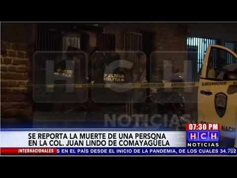 Se reporta la muerte de una persona en la col. Juan Lindo de Comayagüela