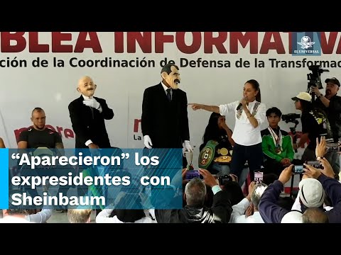 Vicente Fox y Carlos Salinas “aparecen” en asamblea de Sheinbaum