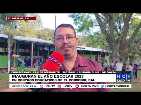 Inauguran el año escolar 2023 en centros educativos del municipio El Porvenir, F.M.