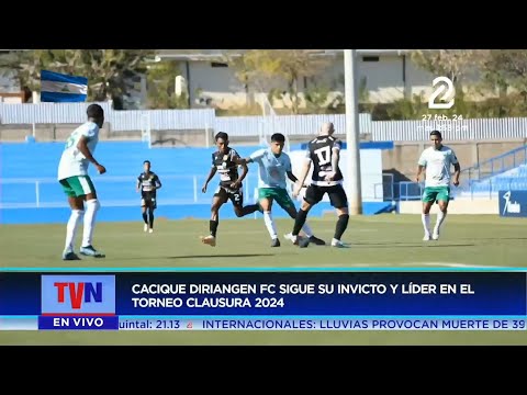 Cacique Diriangen  FC sigue su invicto en el Torneo Clausura 2024