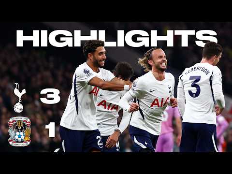 마르무쉬의 첫 골! | 토트넘 3-1 코번트리 시티 | 프리미어리그 하이라이트
