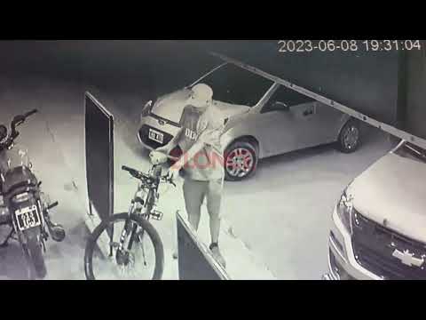 Ladrón con antecedentes robó una bicicleta en siete segundos y quedó registrado