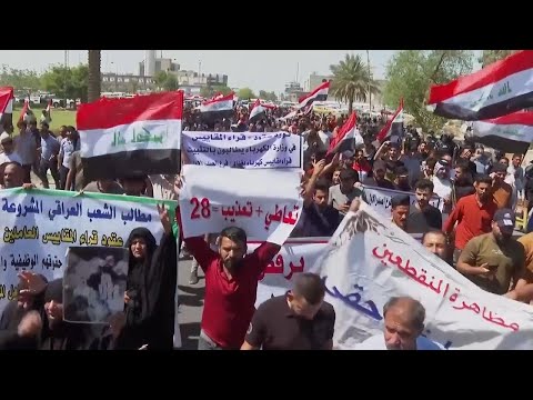 Iraqis protest to voice frustrations over weak services and tough conditions