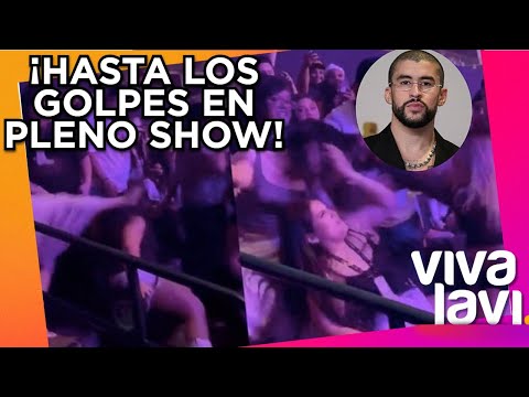 Mujeres se agarran a golpes en concierto de Bad Bunny | Vivalavi MX
