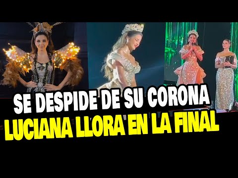 LUCIANA FUSTER LLORA AL DESPEDIRSE DE SU CORONA EN LA FINAL DEL MISS GRAND PERÚ 2024